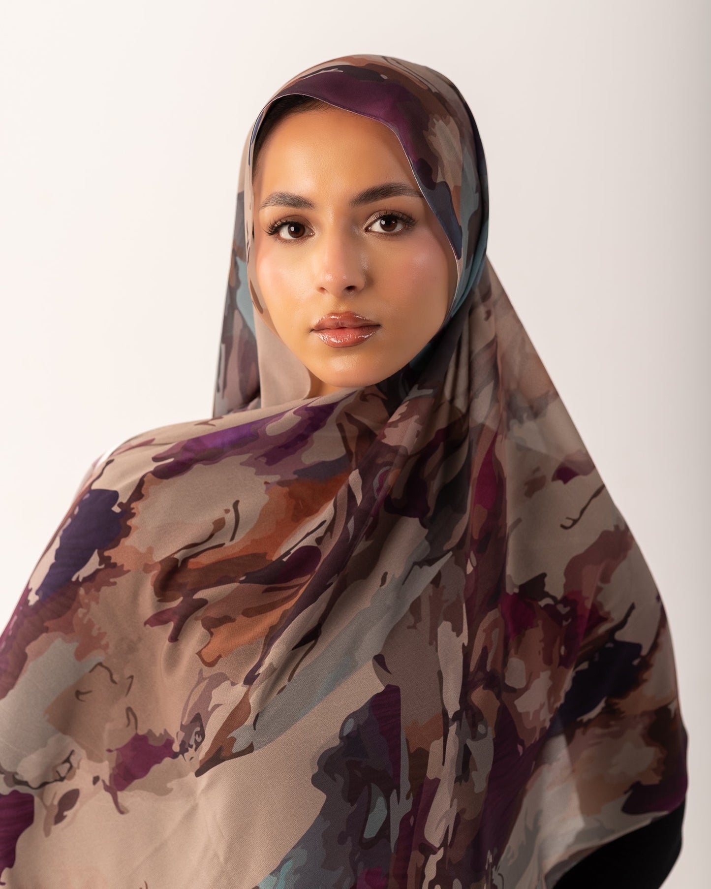 Printed Chiffon - Mauve Mirage