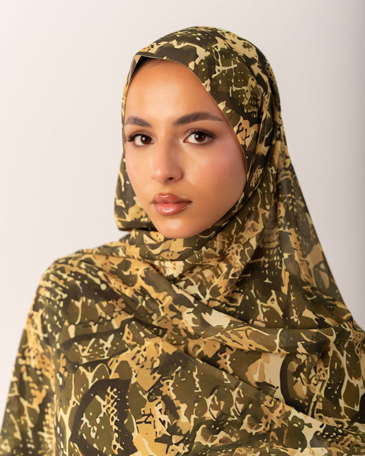 Printed Chiffon - Venom