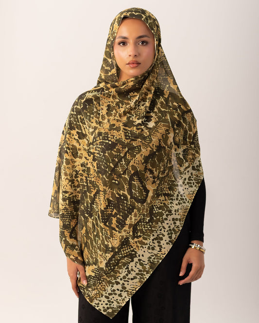 Printed Chiffon - Venom