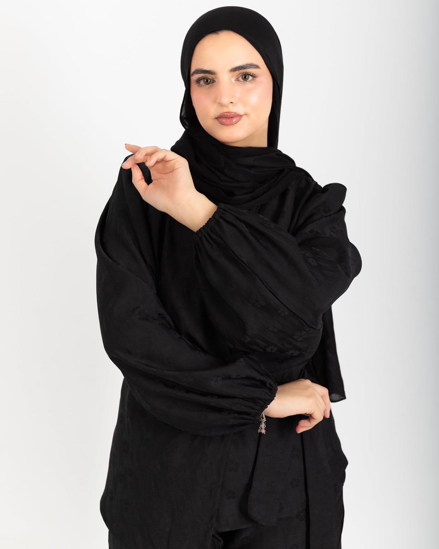 Noir Jacquard Set