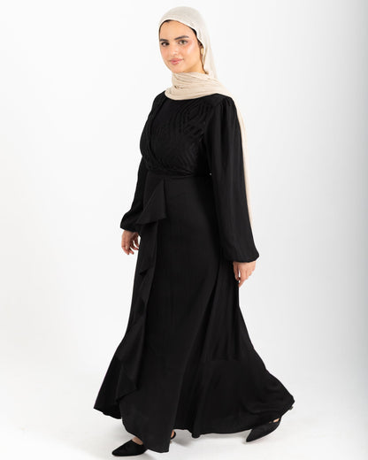 Elegant Ruffled Maxi Dress