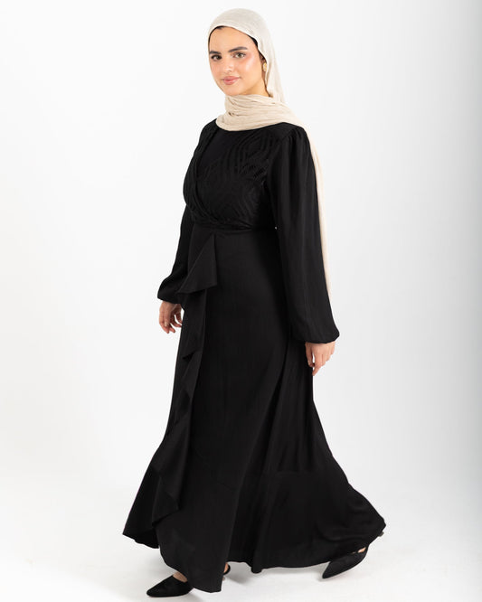 Elegant Ruffled Maxi Dress